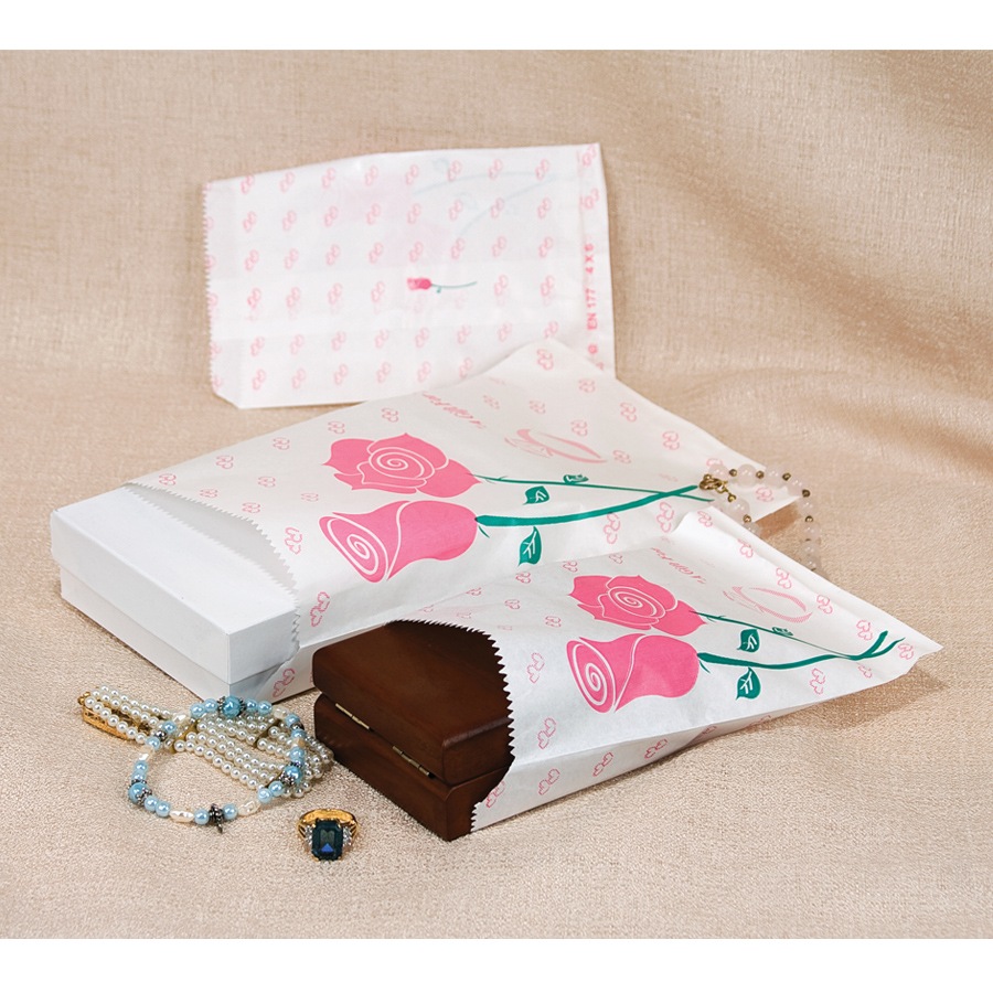 Pink Rose Paper Bags 