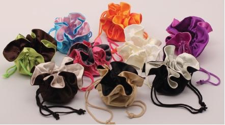 Reversible Satin Flower Wrappers
