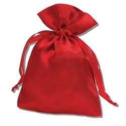 Square Satin Drawstring Pouch 