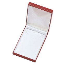Leatherette with Gold Rim Necklace Box 
