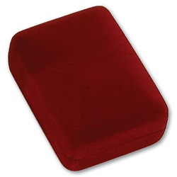 Velour Metal Large Drop Earring Box 