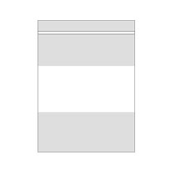 2 Mil White Writing Block Zip Lock Bags3 x 4 (x1000)