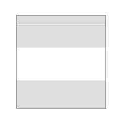 2 Mil White Writing Block Zip Lock Bags4 x 4 (x1000)