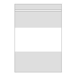 2 Mil White Writing Block Zip Lock Bags4 x 6 (x1000)