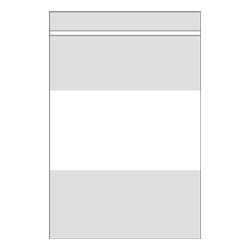 2 Mil White Writing Block Zip Lock Bags5 x 8 (x1000)