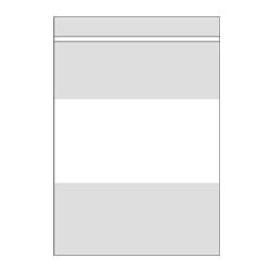 2 Mil White Writing Block Zip Lock Bags6 x 9 (x1000)