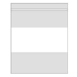 2 Mil White Writing Block Zip Lock Bags8 x 10 (x1000)