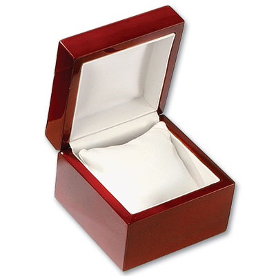 Cherrywood Bangle/Watch Pillow Box   	   	         