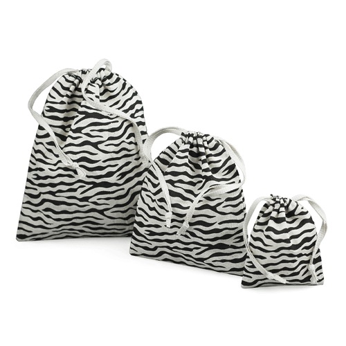 Animal Print Cotton Pouches