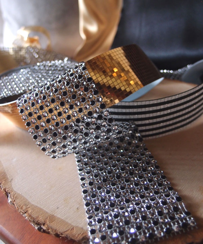 Two-Toned Faux Diamond Wrap Collection 