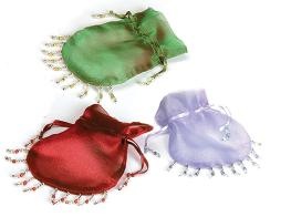 Beaded Iridescent Sheer Bags