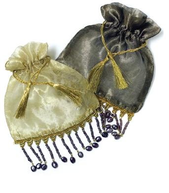 Bead and Feather Trimmed 