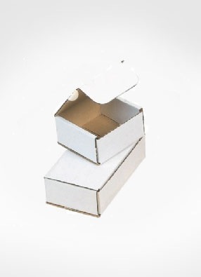 White Corrugated Mailing Container