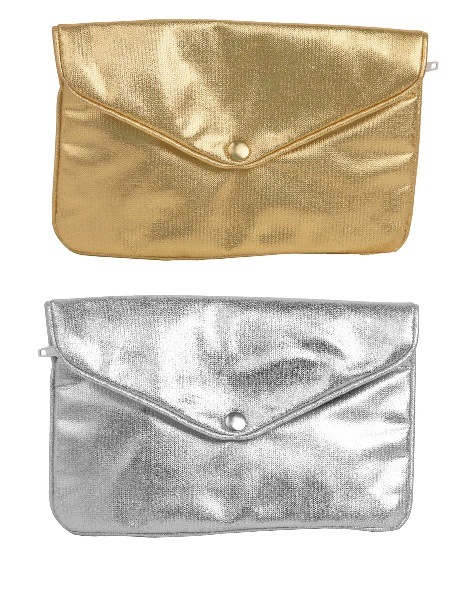 Metallic Lame Pouches